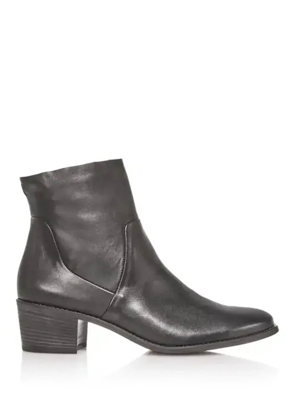 $550 PAUL GREEN SUZETTE BLOCK HEEL BOOTIES BLACK SOFT LEATHER 10.5 US (TF21)